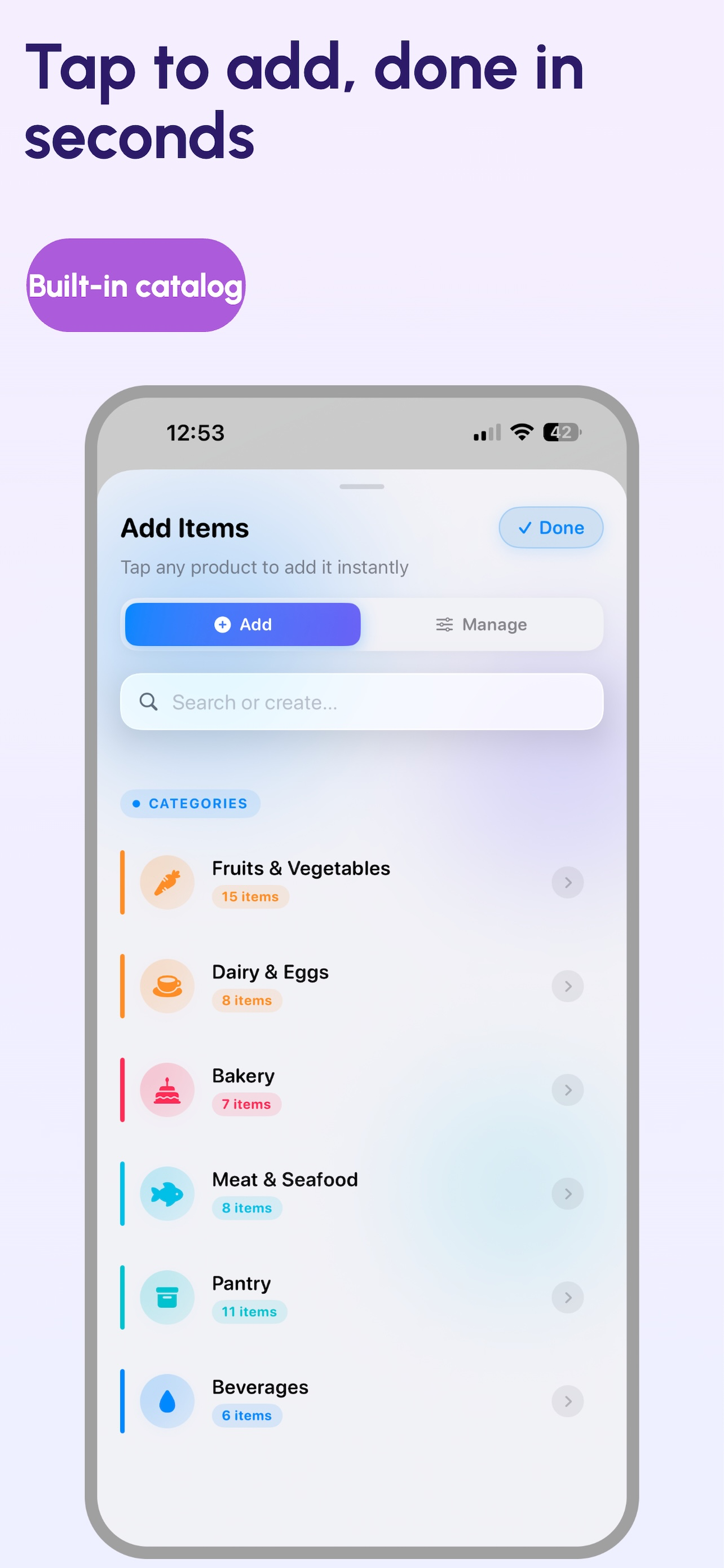 Bright Shop: Grocery List screenshot 3
