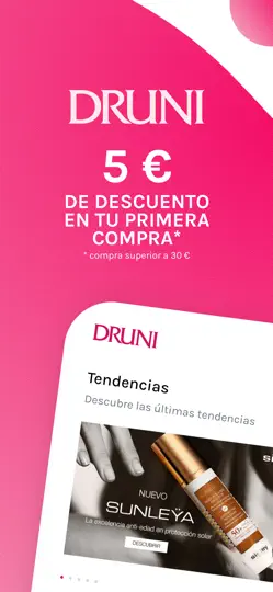 Captura de pantalla de Perfumerías DRUNI en iPhone 1