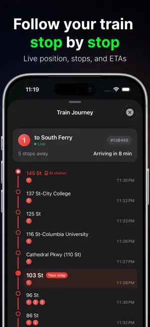 Transit Pulse: NYC Subway screenshot 3