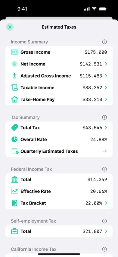 Taxatio - Tax Calculator screenshot 5