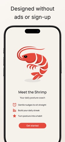 Shrimp: Posture Reminder screenshot