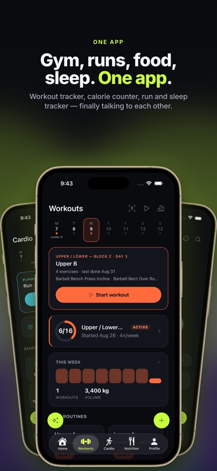Tvara: AI Gym, Running & Food screenshot 1