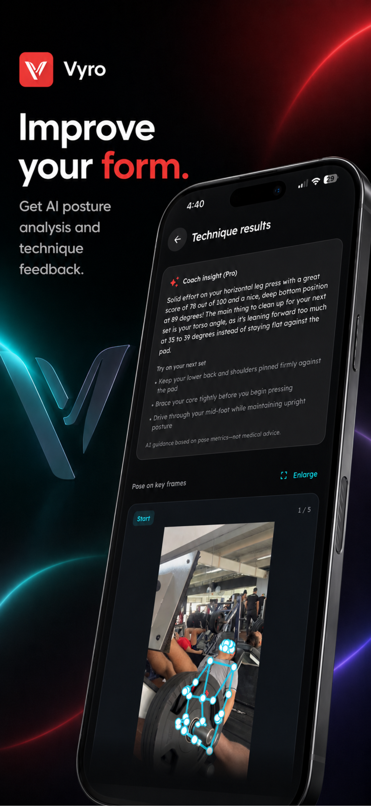 Vyro: AI Gym & Workout Tracker screenshot 4