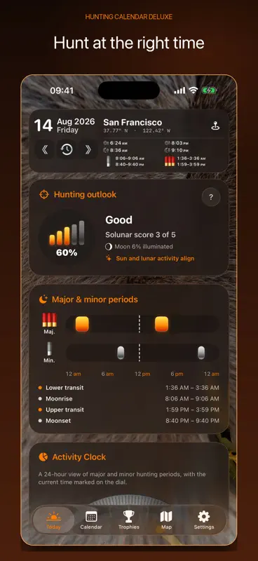 Hunting Calendar Deluxe screenshot 1 of 10
