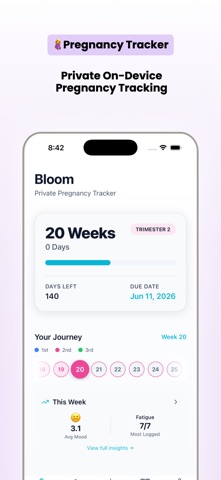 Bloom: Pregnancy Tracker Screenshot 1 of 7