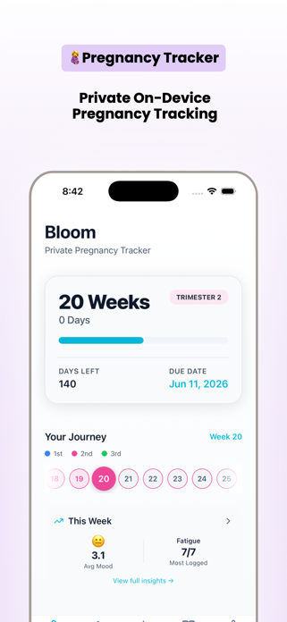 Bloom: Pregnancy Tracker Screenshot 1 of 7