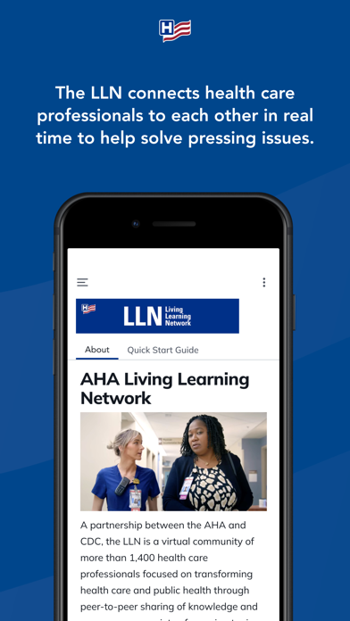 Screenshot 1 of AHA Living Learning Network App