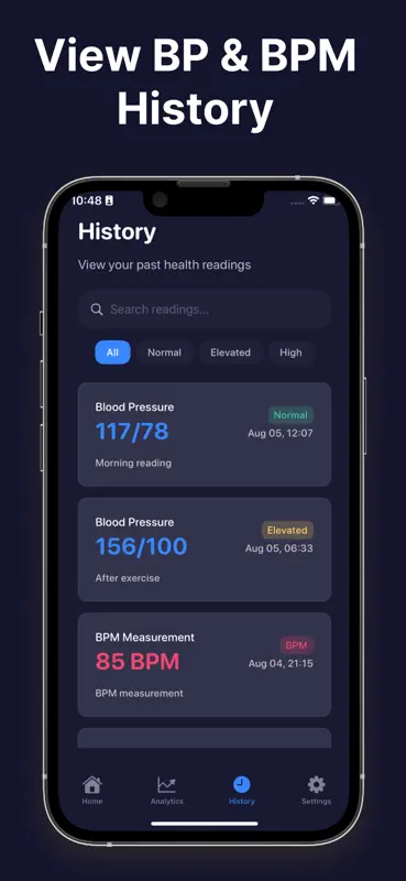 Blood Pressure Monitor - BPFit screenshot 4 of 6