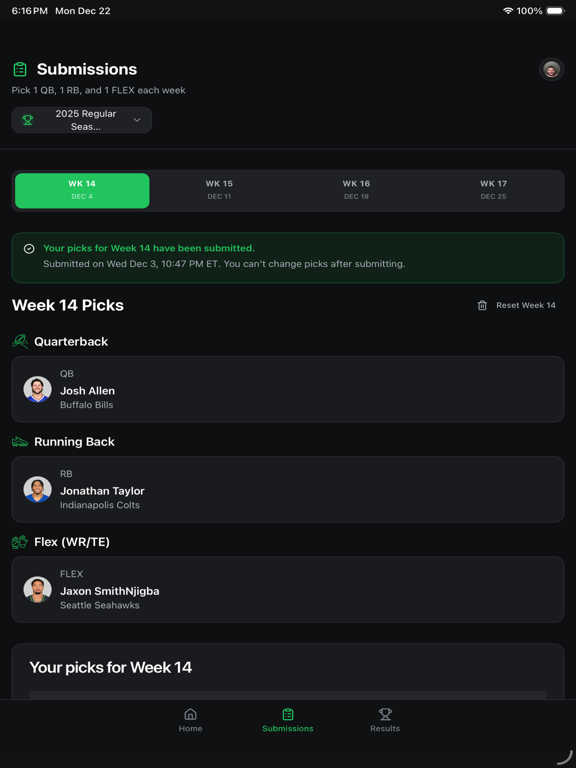 Emma Playoff Picks iPad screenshot 1 - Sports app
