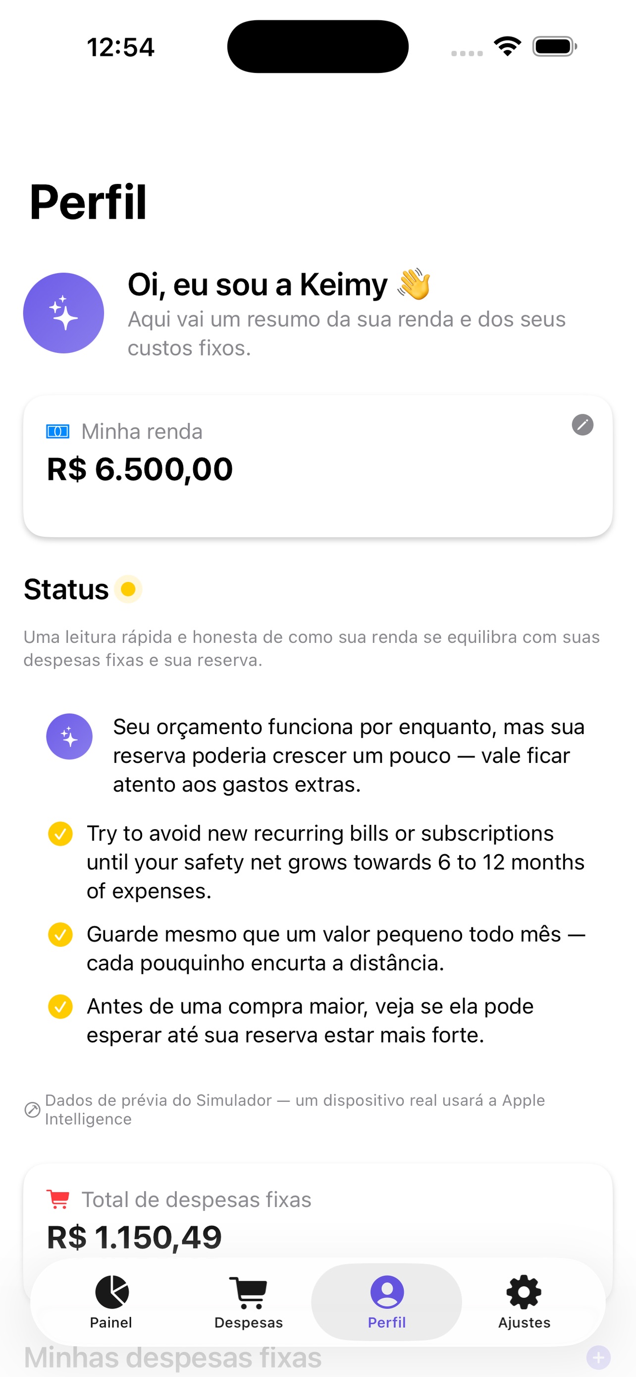 Screenshot 2 of Keimy - Sua amiga financeira