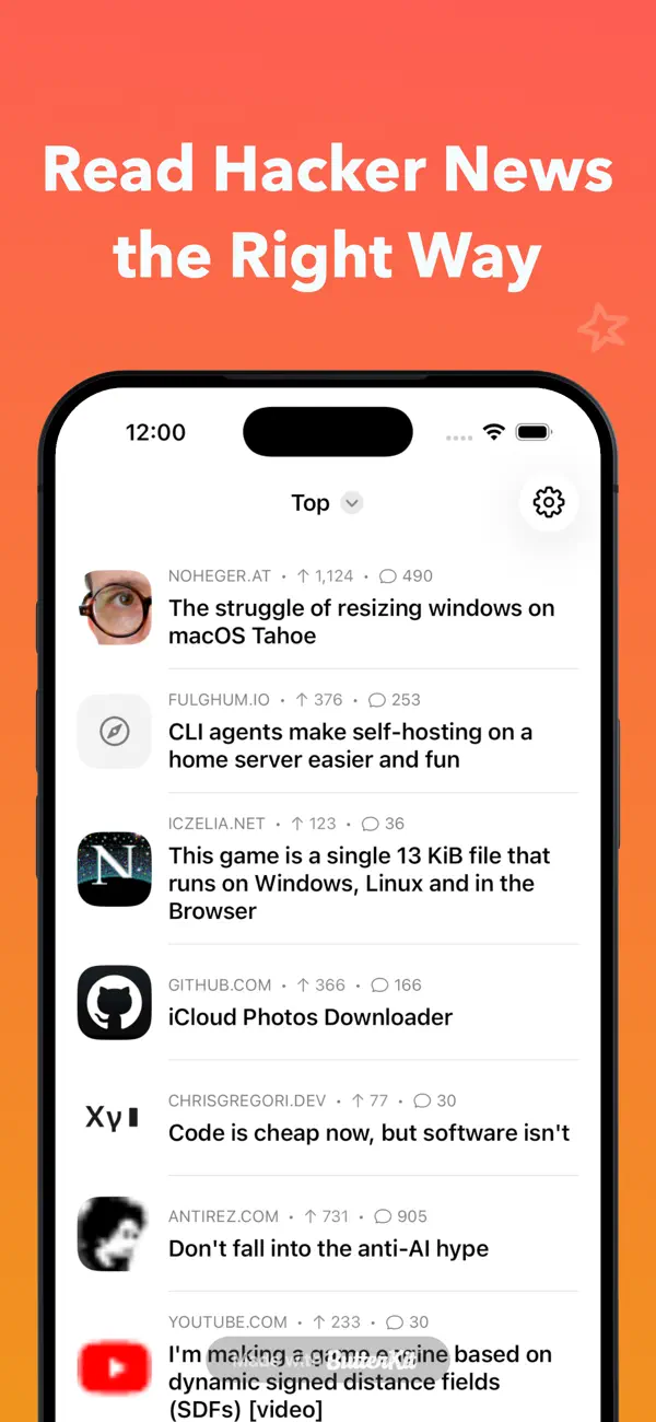 Screenshot #1 pour Hackers for Hacker News