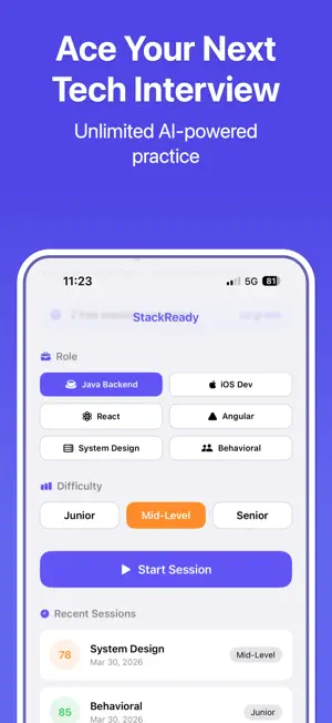 StackReady: Interview Practice screenshot 1