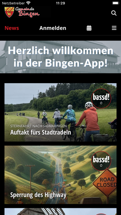 Gemeinde Bingen/Hohenzollern Screenshot