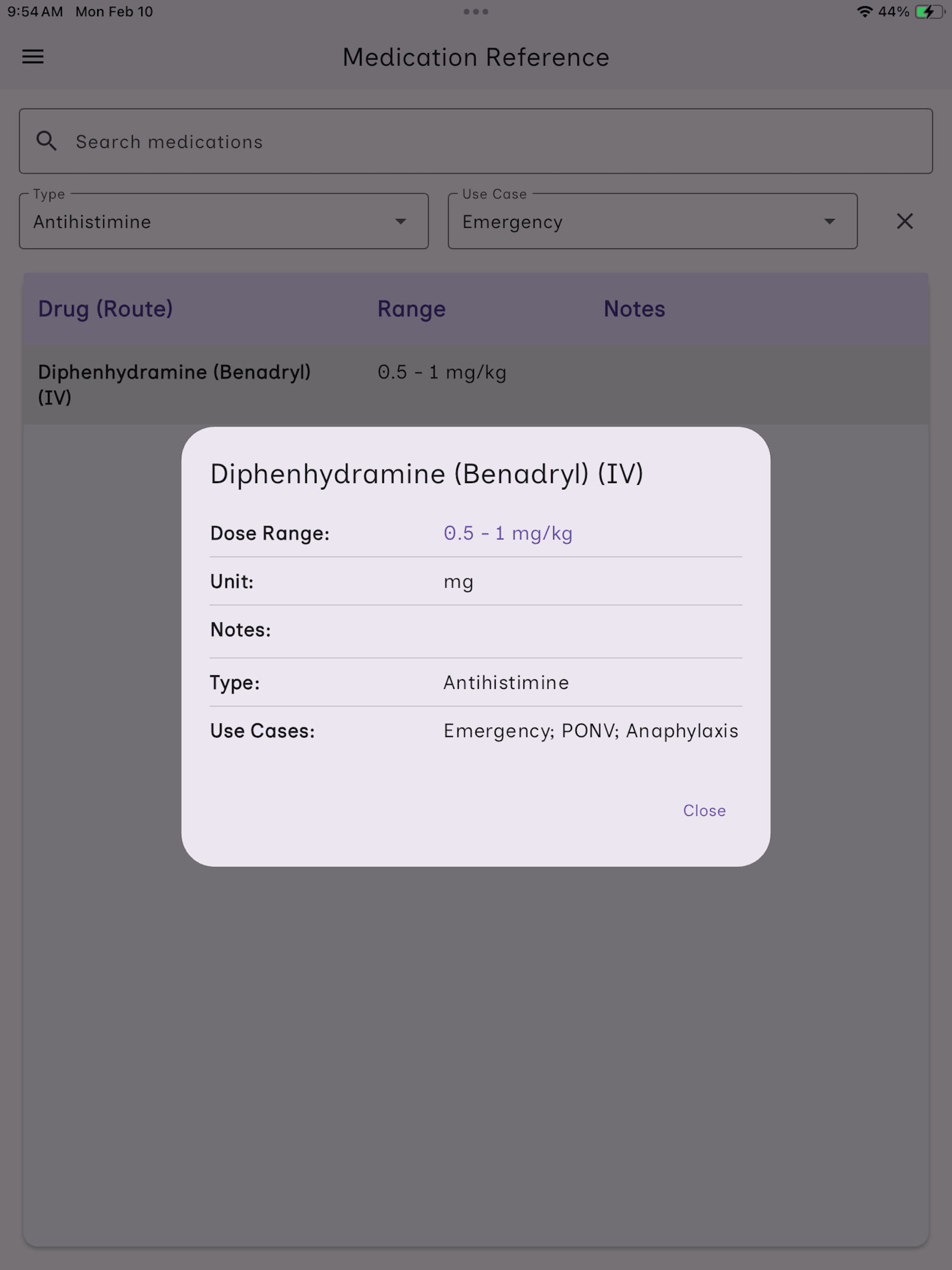 Pediatric Anesthesia Calc screenshot 13