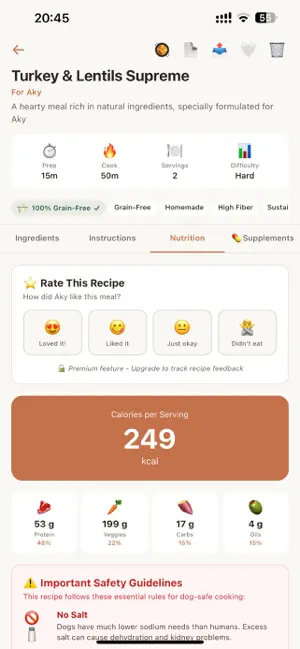 Dog Meal - Homemade recipes screenshot 1