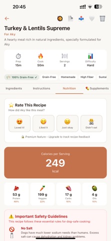 Dog Meal - Homemade recipes screenshot