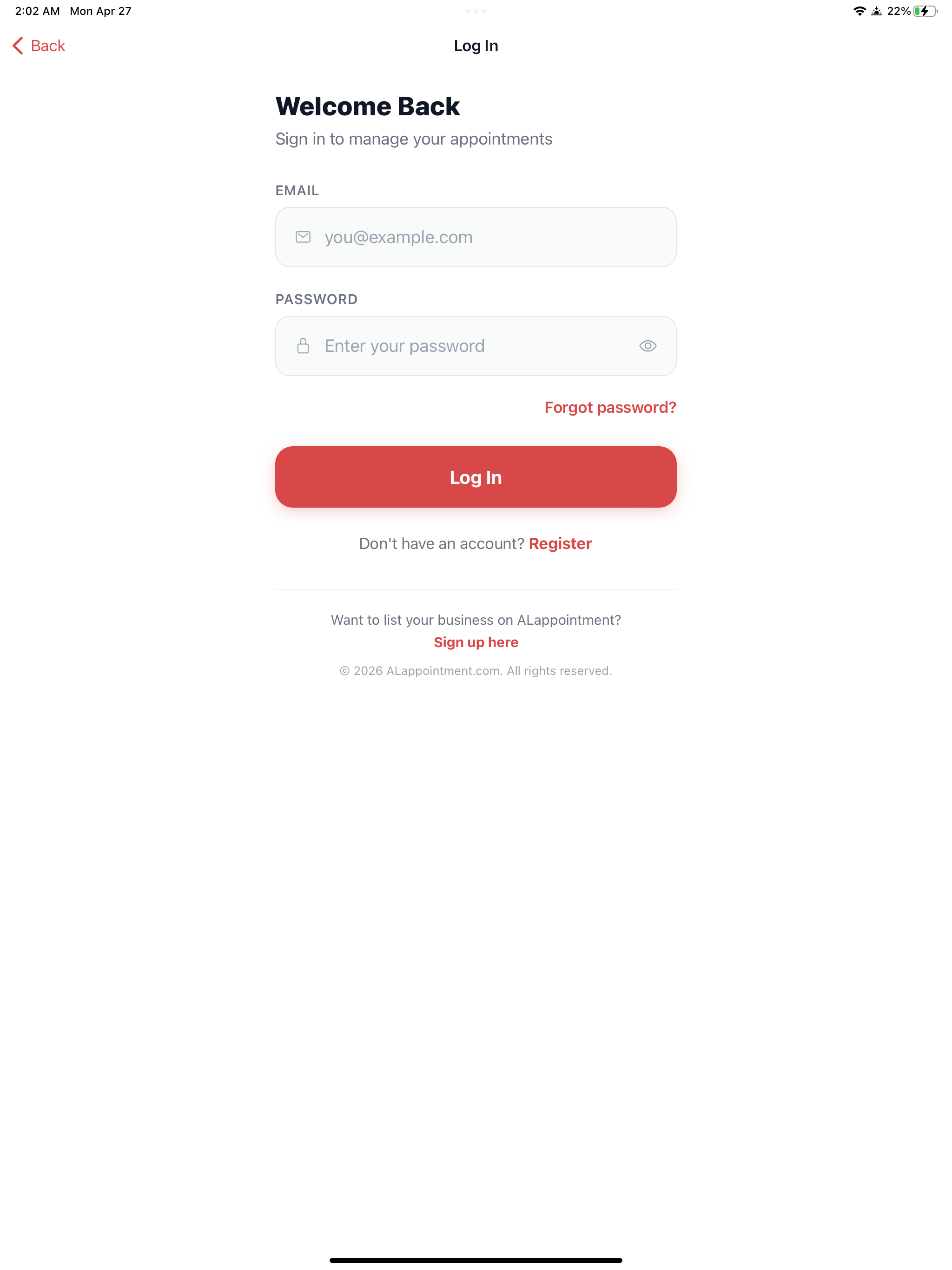 ALappointment screenshot 8