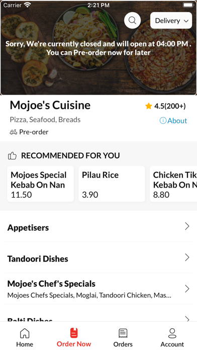 Mojoe's Cuisine Screenshot