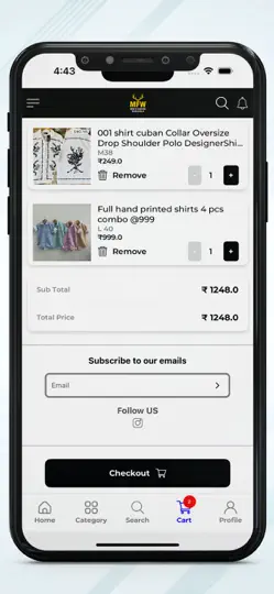 Capture d'écran de Mens Fashion Wholesale sur iPhone 6