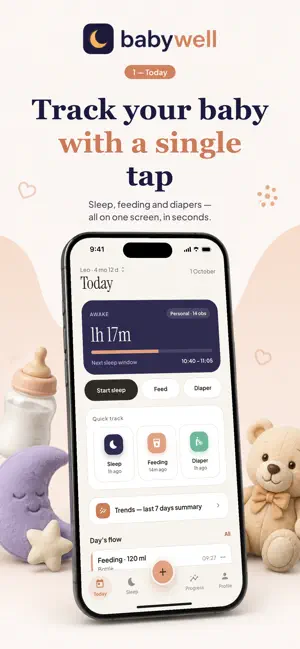 Babywell: Baby Sleep & Feeding screenshot 1