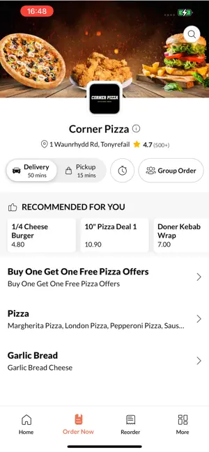 Corner Pizza. screenshot 2