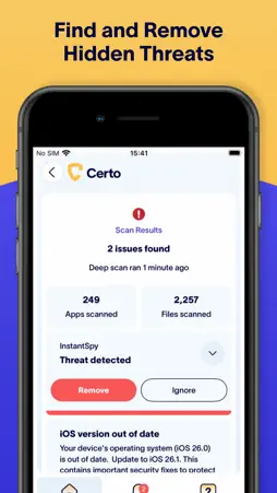 Certo AntiSpy screenshot 3