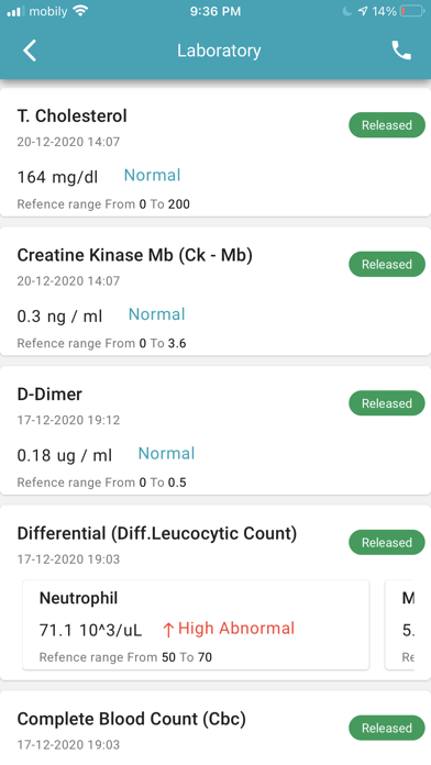 Arrawdha Patient App Screenshot