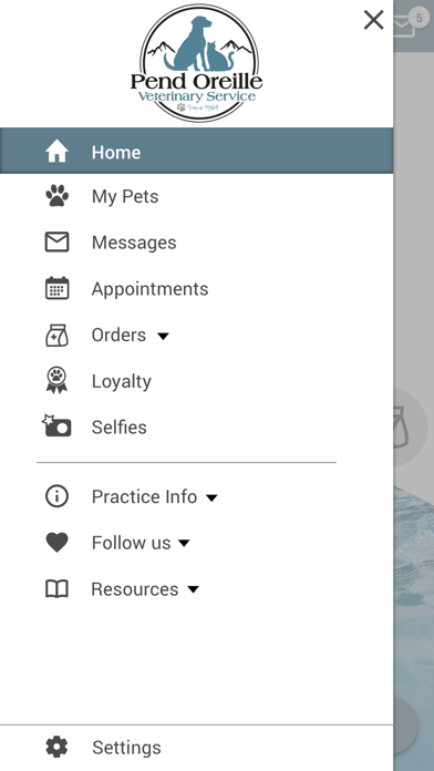 Pend Oreille Vet Service Screenshot