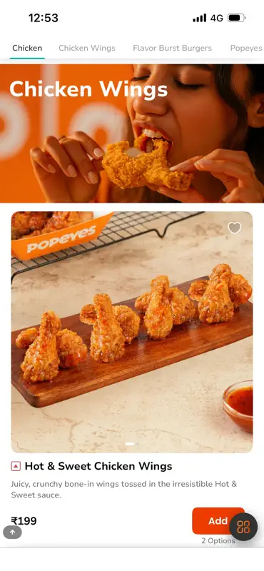 Popeyes India: Food Delivery screenshot 4 of 5
