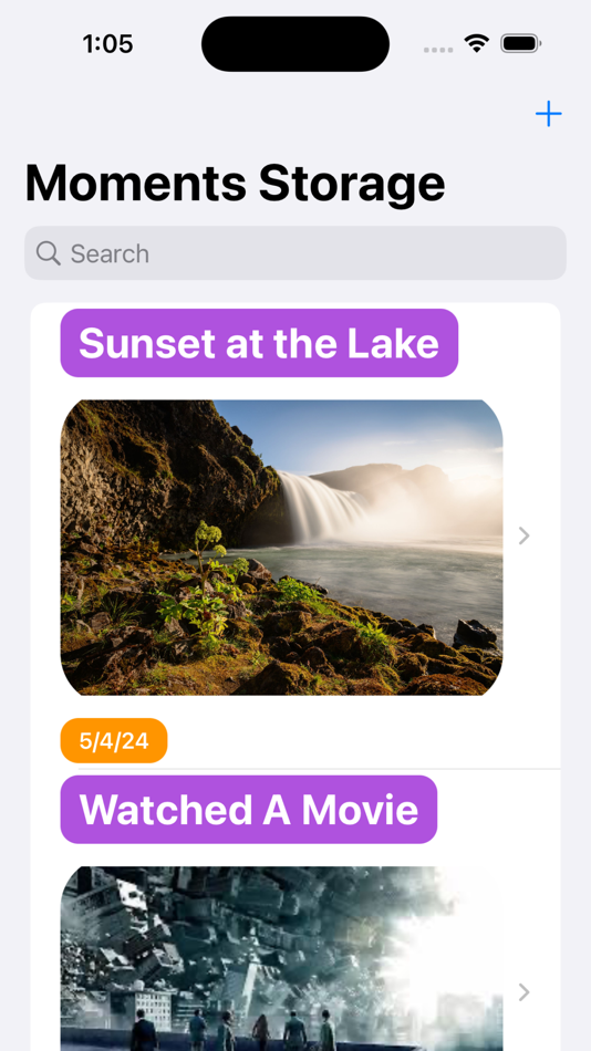 Moments Storage - 1.0 - (iOS)