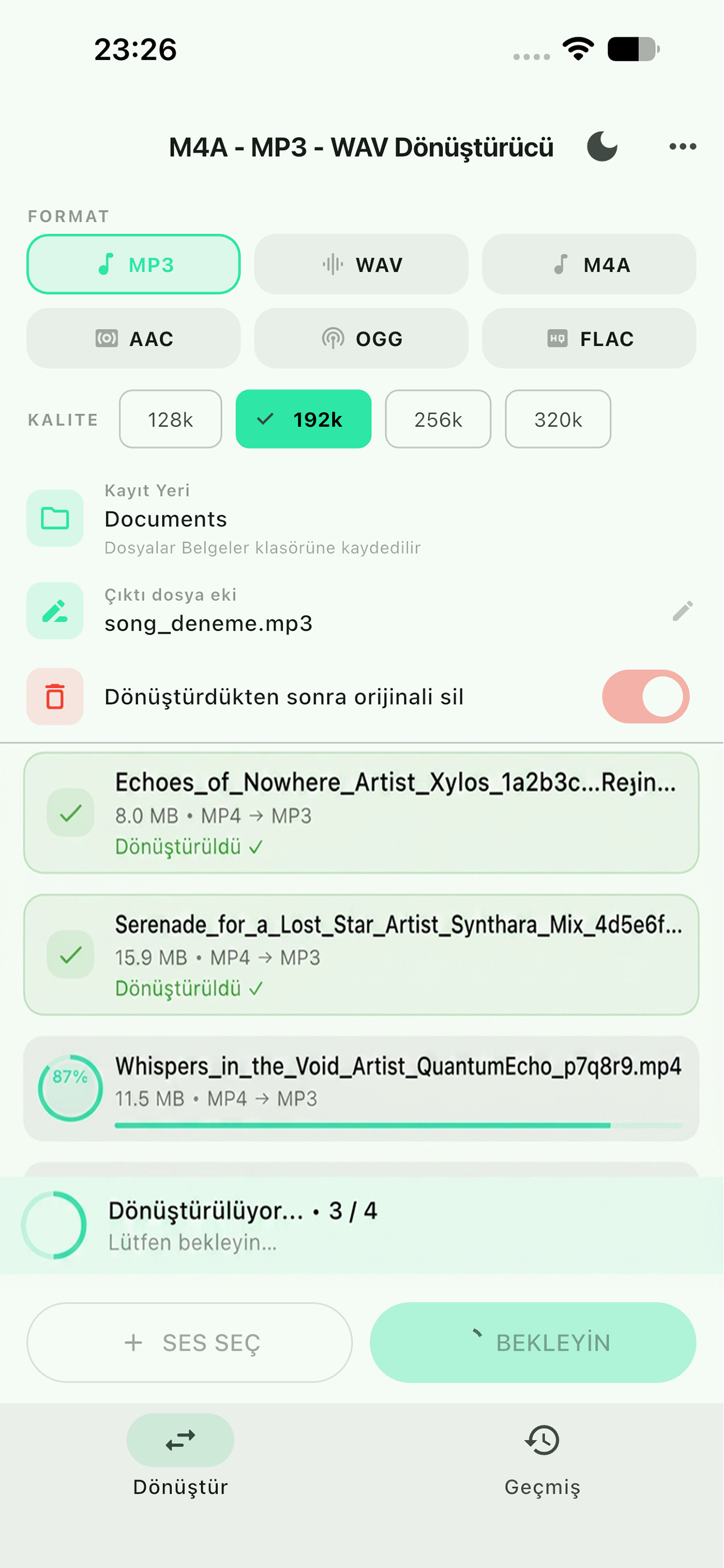 M4A to MP3 WAV Converter screenshot 6