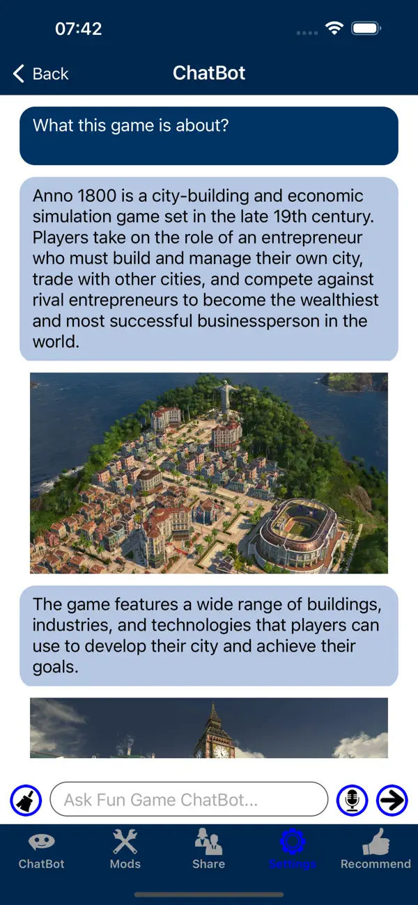 Screenshot #1 pour A1800 - DLC,ChatBOT et modules