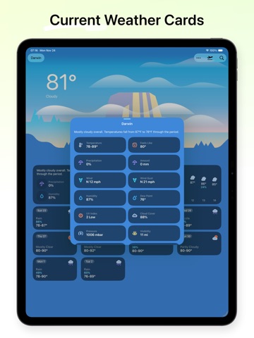 Weather mini – Reiseprognosen iPad screenshot 5