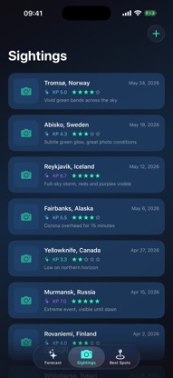 Boreal Aurora Forecast screenshot 2
