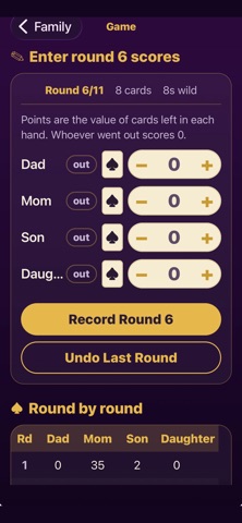 Five Crowns Group Scorekeeper Screenshot 2 of 9