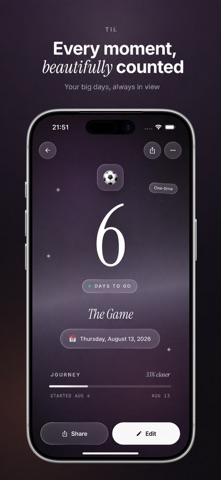 Til — Beautiful Countdowns iPhone screenshot