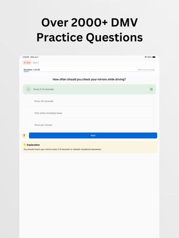 DMV Test Practice iPad screenshot