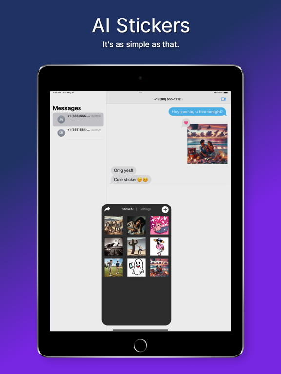 StickrAI: AI Sticker Generator iPad screenshot 1 - Graphics & Design app