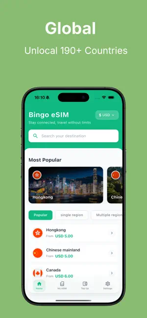 Bingo eSIM screenshot 1