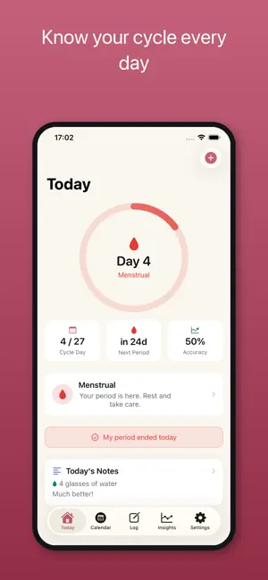 LunaCycle - Period Tracker screenshot 1