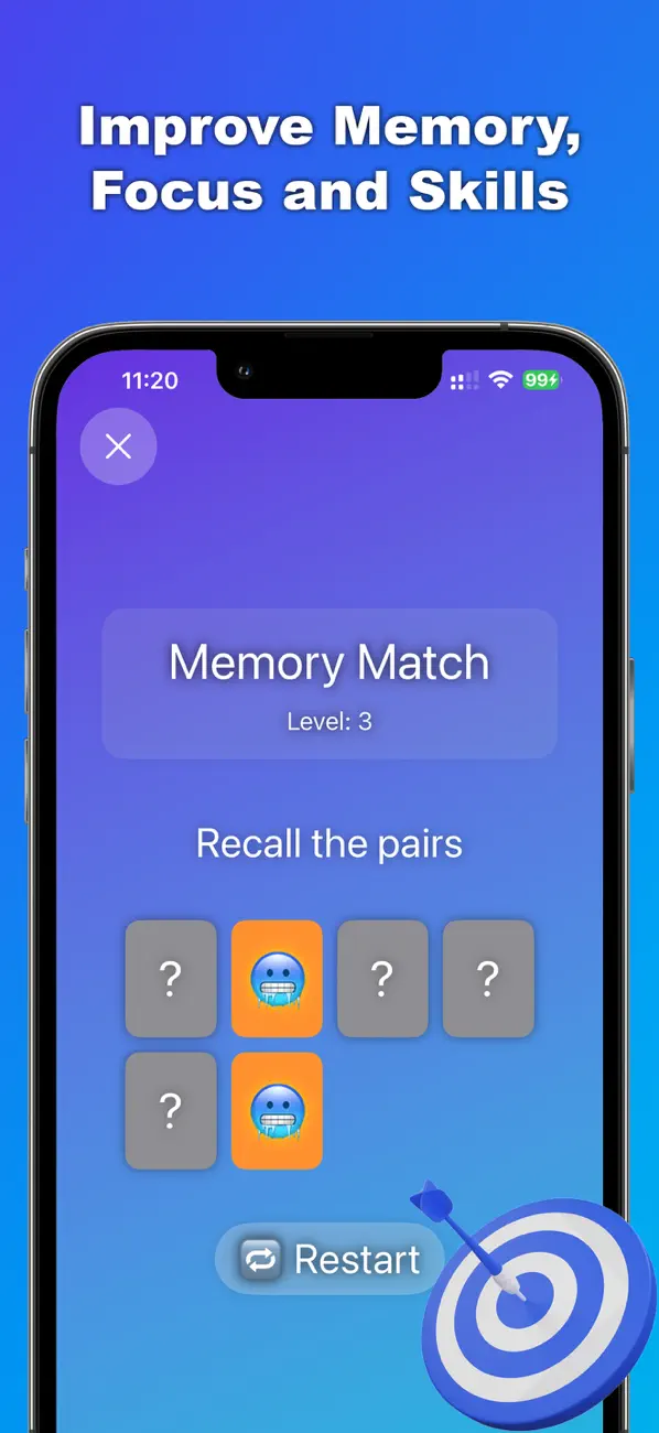 #3. Brain Training - Memory Games (iOS) Ved: Viacheslav Khakhulin
