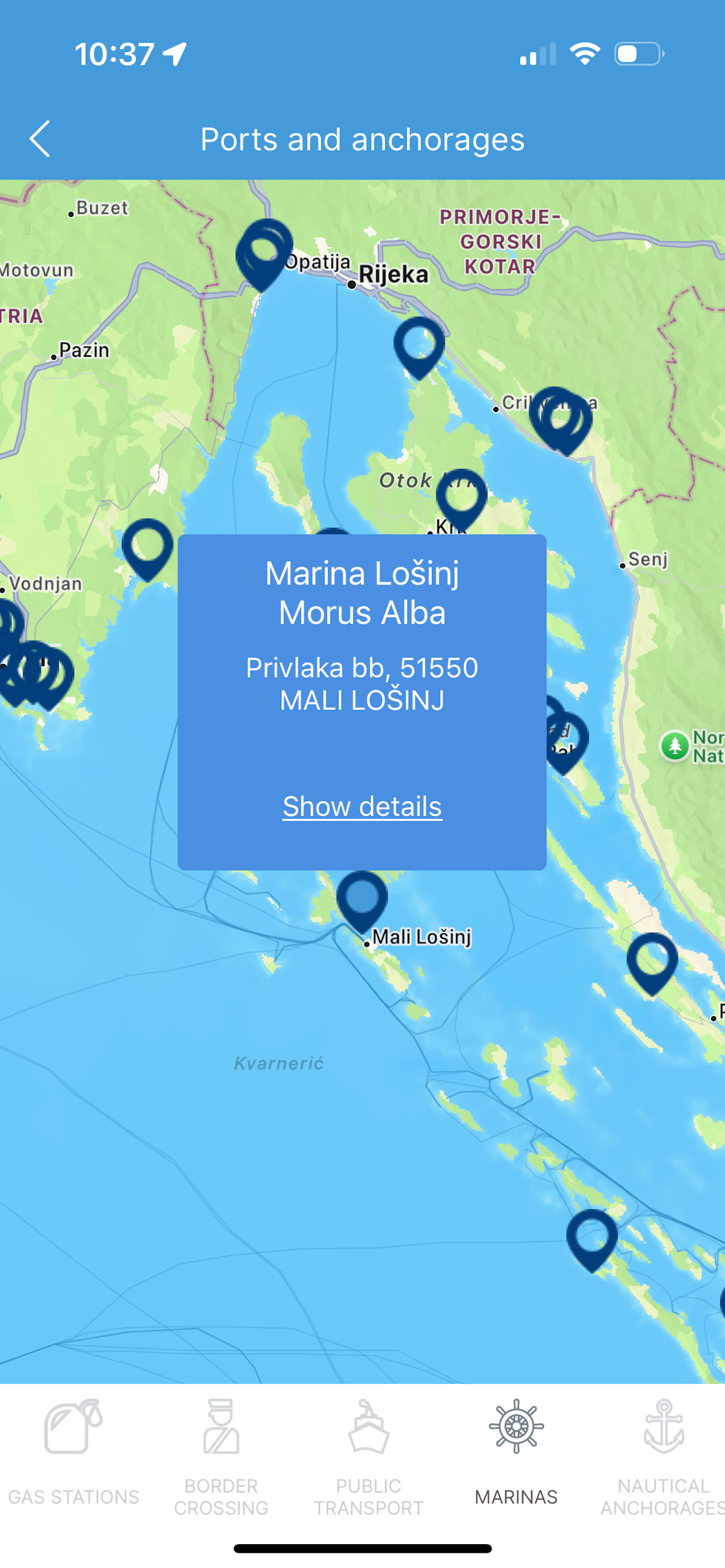 Nautical Info Service Croatia screenshot 5
