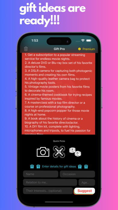 Gift Pro Screenshot