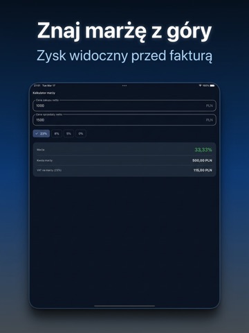 Kalkulator VAT Brutto Netto iPad screenshot