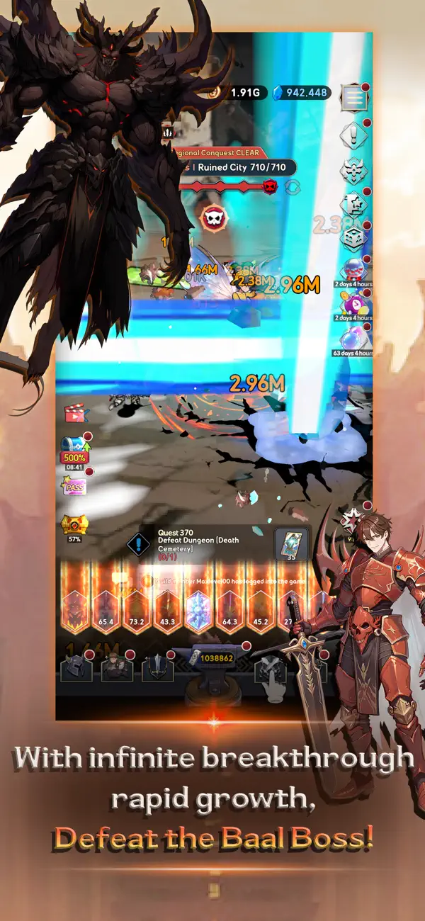 Max Level Idle Hack screenshot 1 - game app interface