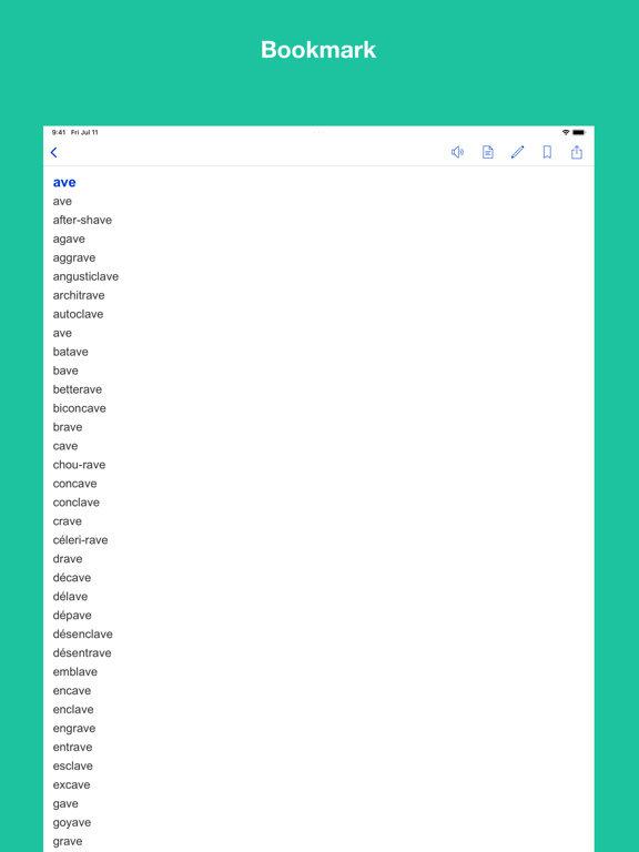 Screenshot #6 pour Dictionnaire des rimes