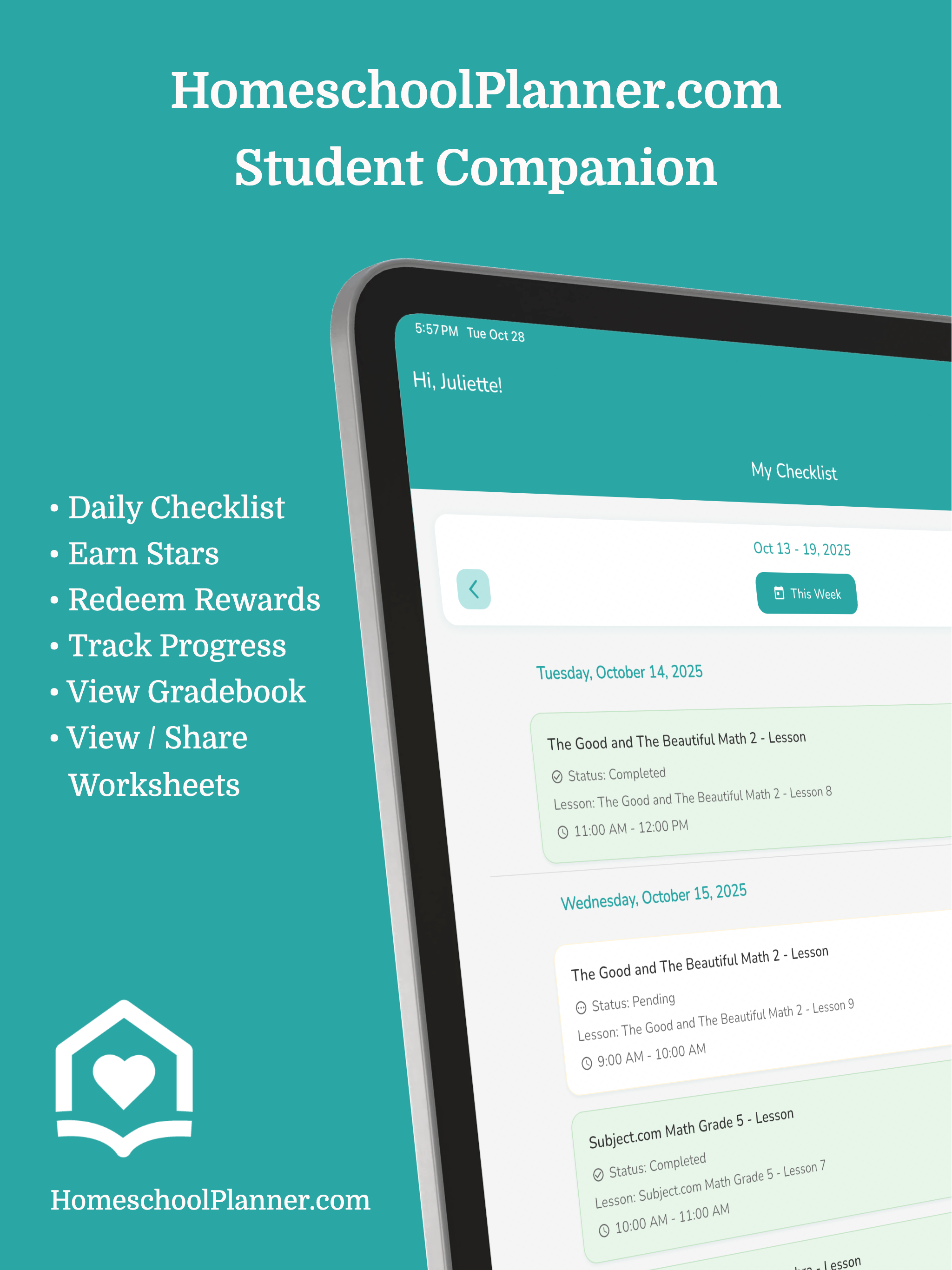 Homeschool Planner Student