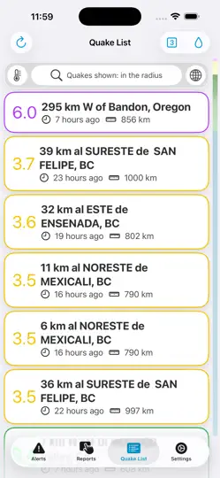 Earthquake Network iPhone-skjermbilde 5