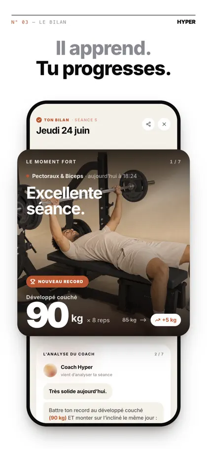 Screenshot 3 di 4 di Hyper - Your fitness coach