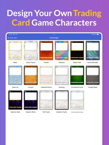 PokeCards TCG Card Maker Live iPad screenshot
